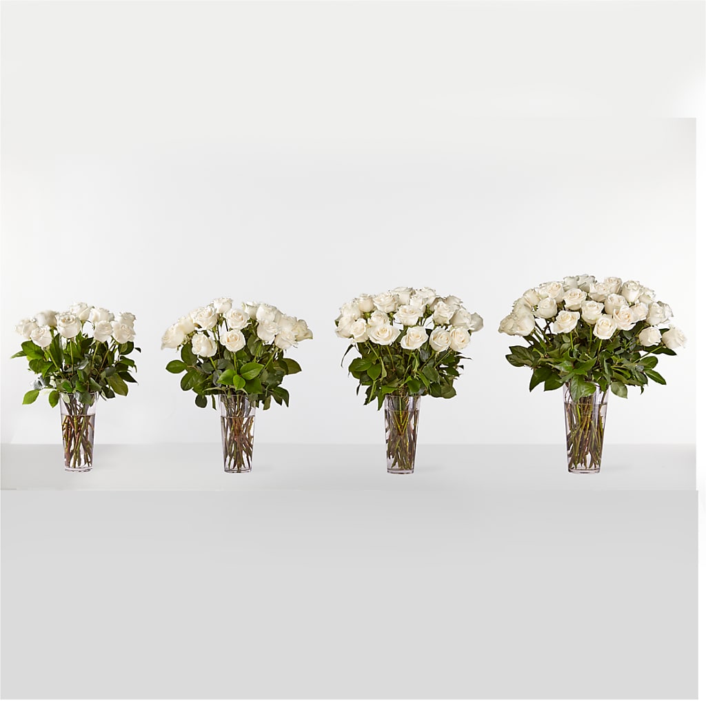Long Stem White Rose Bouquet – Rose Girls, Whittier CA