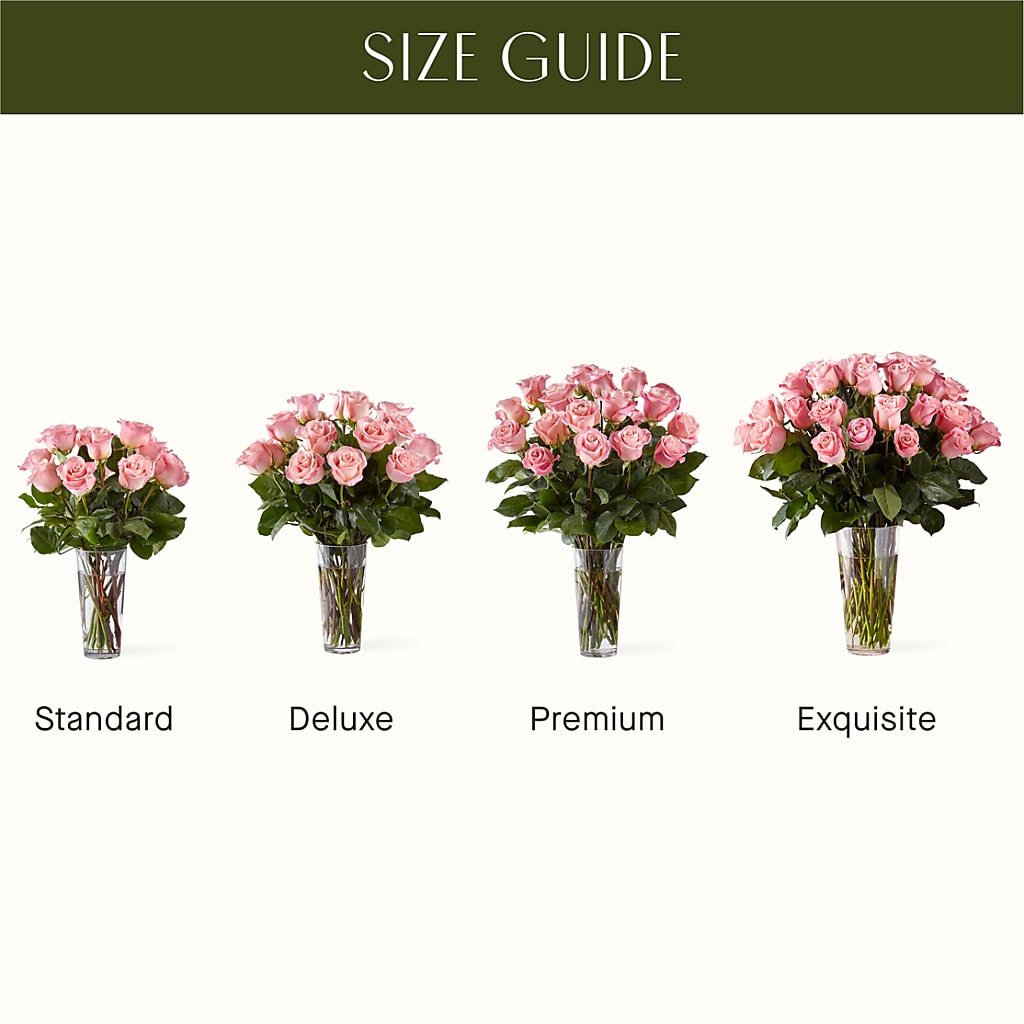 Long Stem Pink Rose Bouquet – Rose Girls, Whittier CA