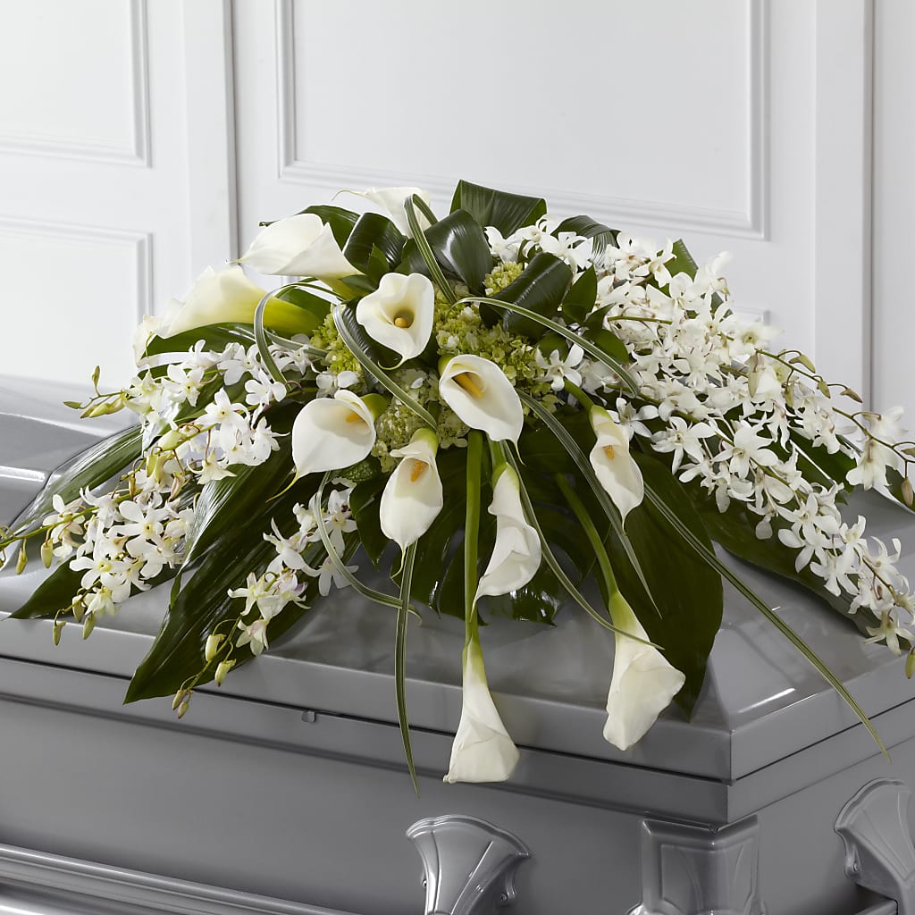 Angel Wings Casket Spray – Rose Girls, Whittier CA