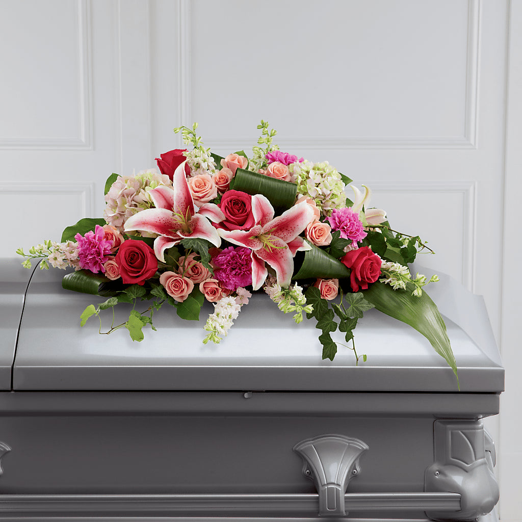 Splendid Grace Casket Spray – Rose Girls, Whittier CA