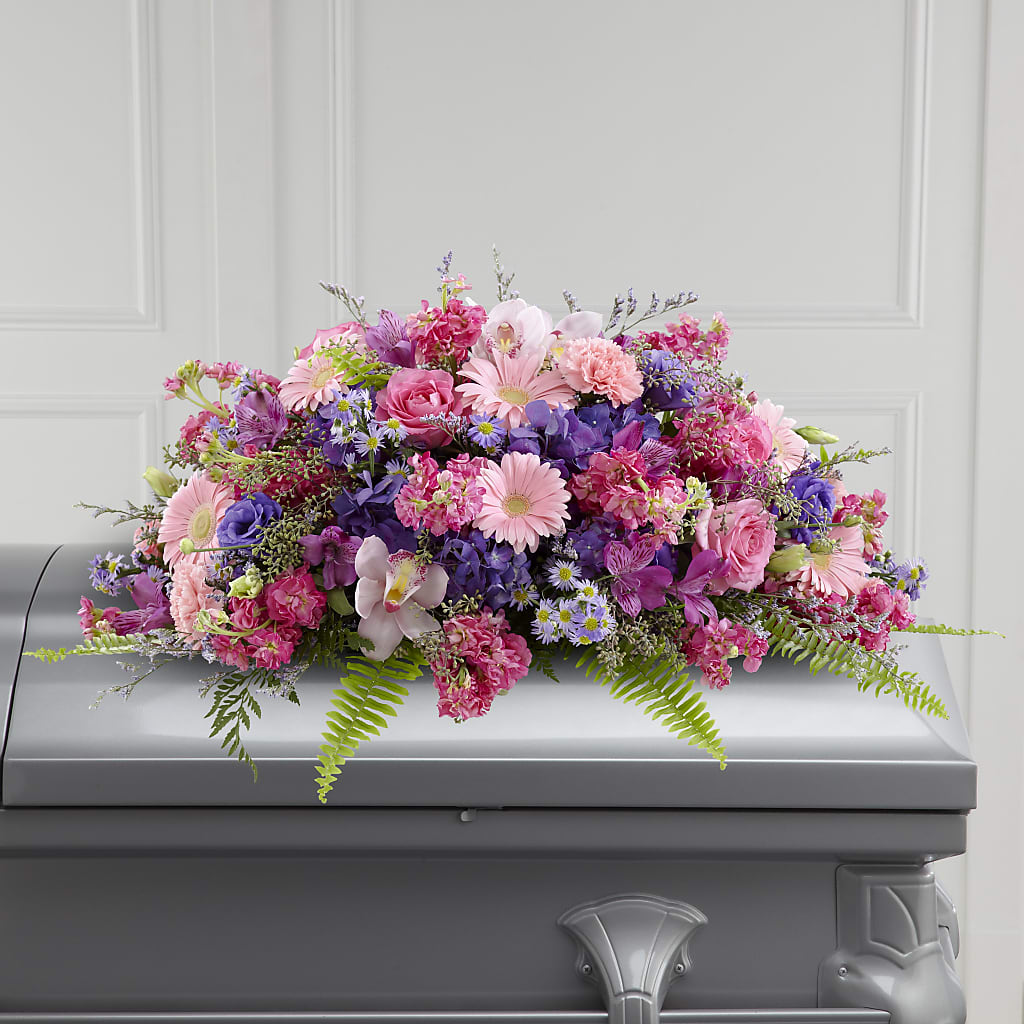 Glorious Garden Casket Spray – Rose Girls, Whittier CA