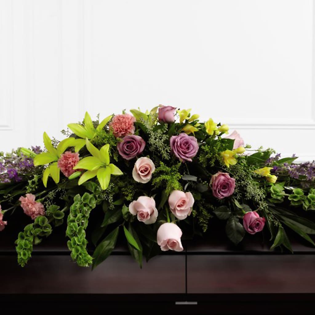 Forever Beloved Casket Spray – Rose Girls, Whittier CA