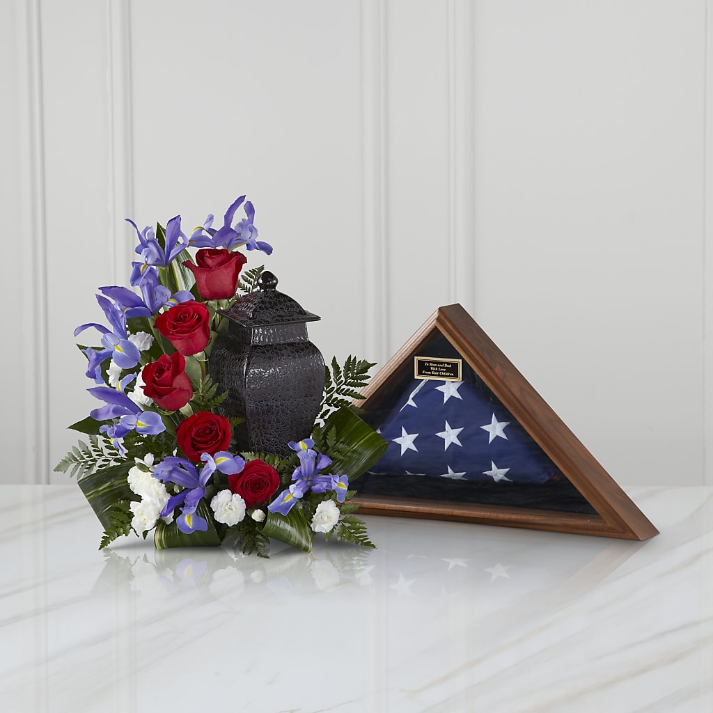 Patriotic Tribute Arrangement – Rose Girls, Whittier CA