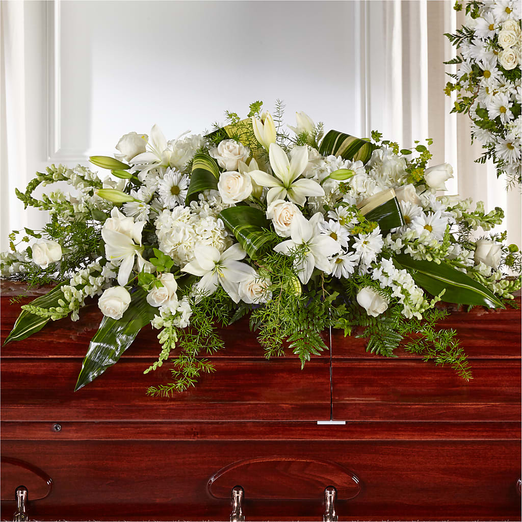 Abundance Casket Spray – Rose Girls, Whittier CA