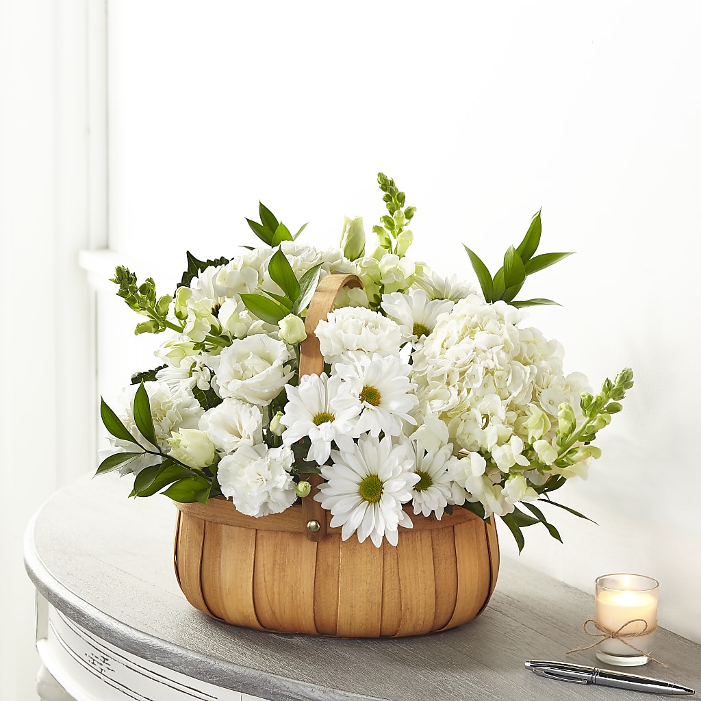 Pure Ivory Basket – Rose Girls, Whittier CA