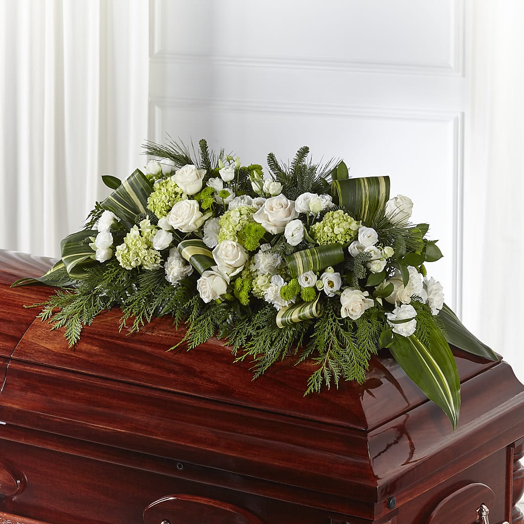 Hopeful Gesture Casket Spray – Rose Girls, Whittier CA