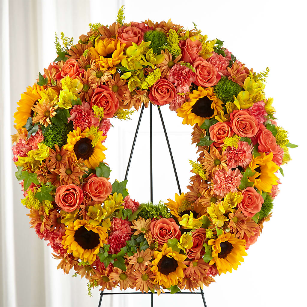 Autumnal Memories Wreath (Standard) – Rose Girls, Whittier CA