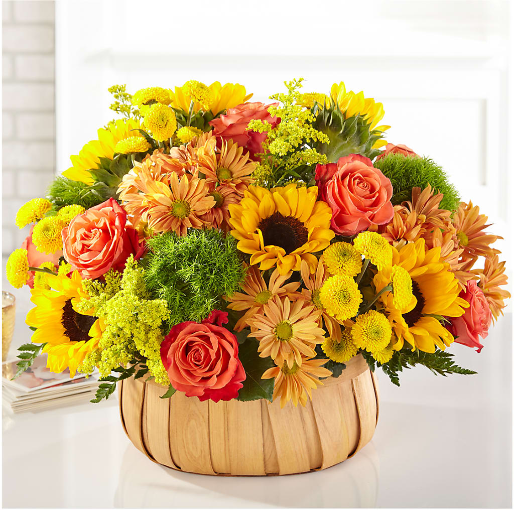 Harvest Sunflower Basket – Rose Girls, Whittier CA