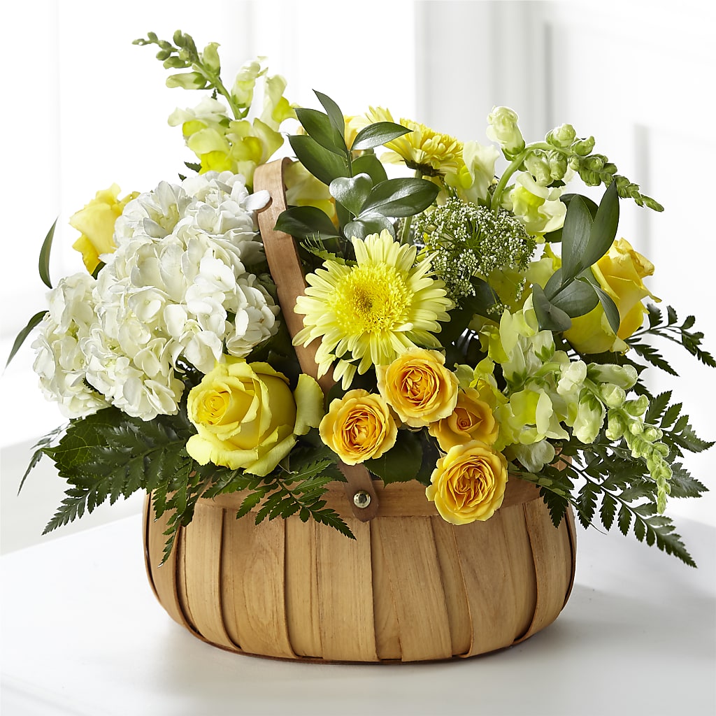 Rustic Remembrance Basket – Rose Girls, Whittier CA