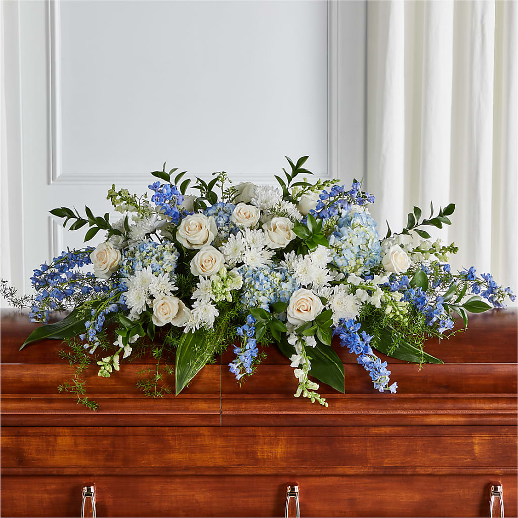 Timeless Essence Casket Spray – Rose Girls, Whittier CA