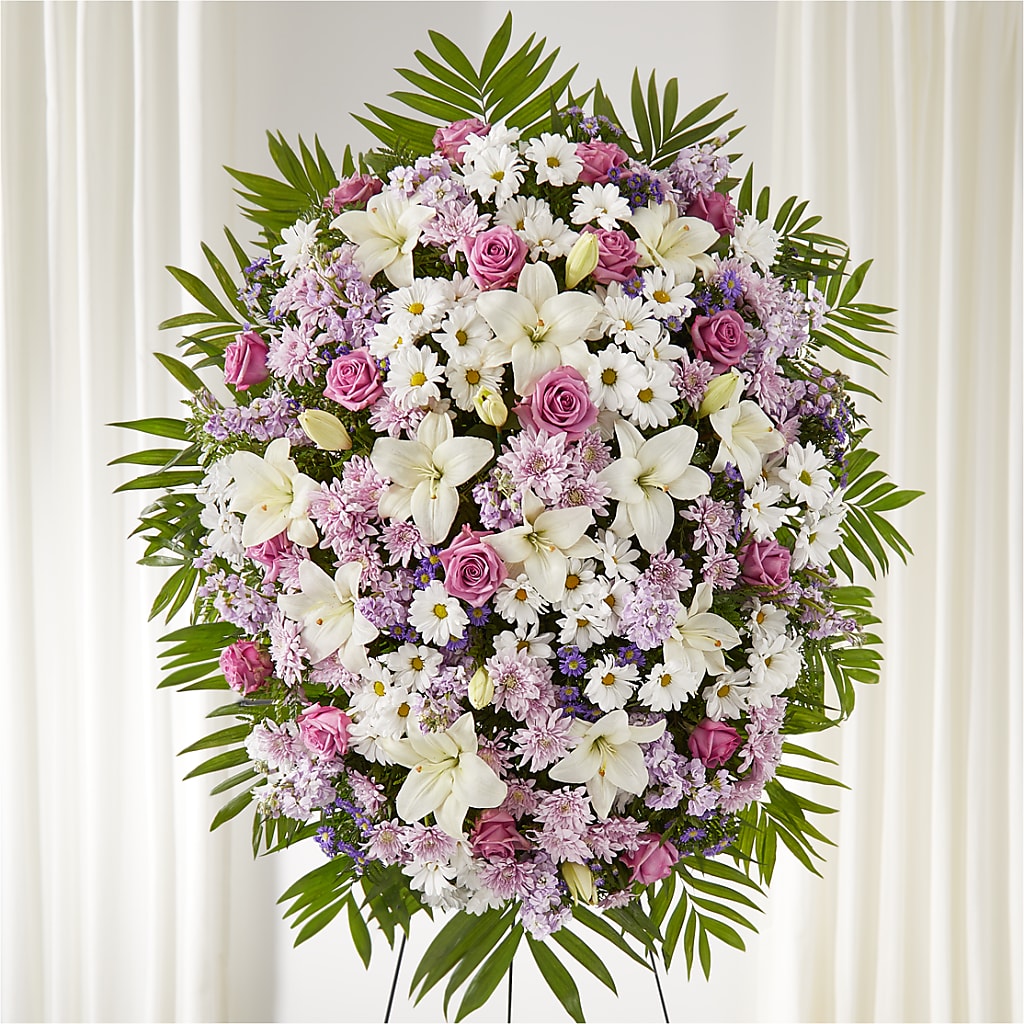 Surrounded by Love Standing Spray – Rose Girls, Whittier CA