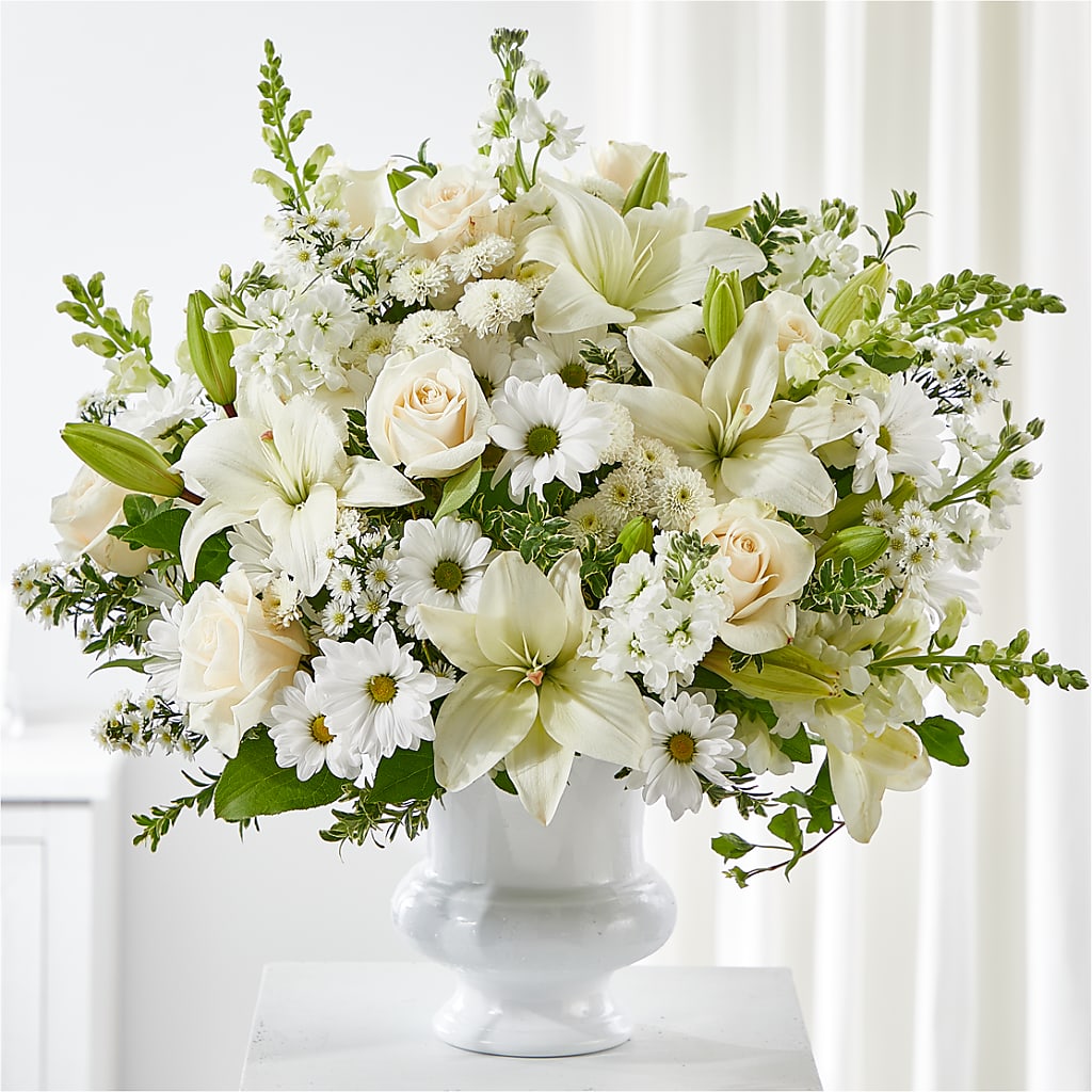 Uplifting Urn Arrangement – Rose Girls, Whittier CA