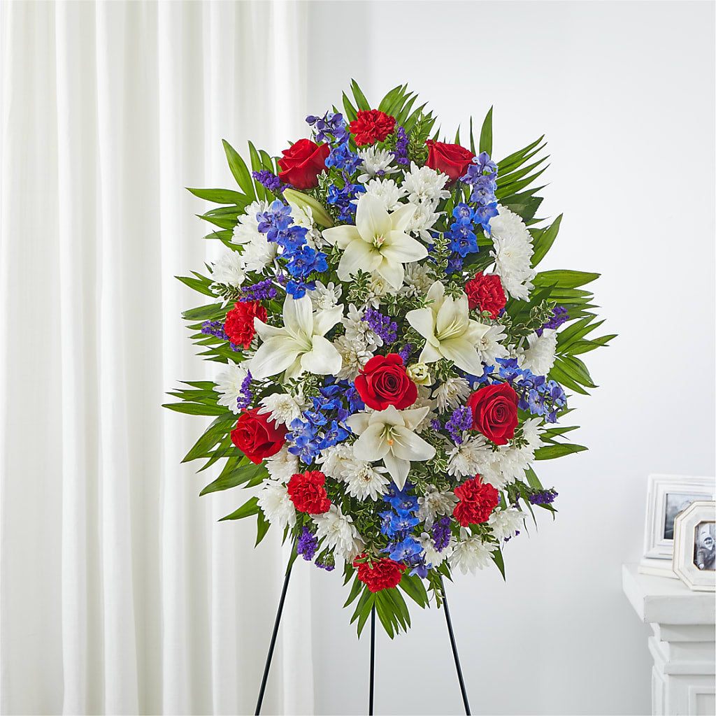 Cherished Service Standing Spray – Rose Girls, Whittier CA
