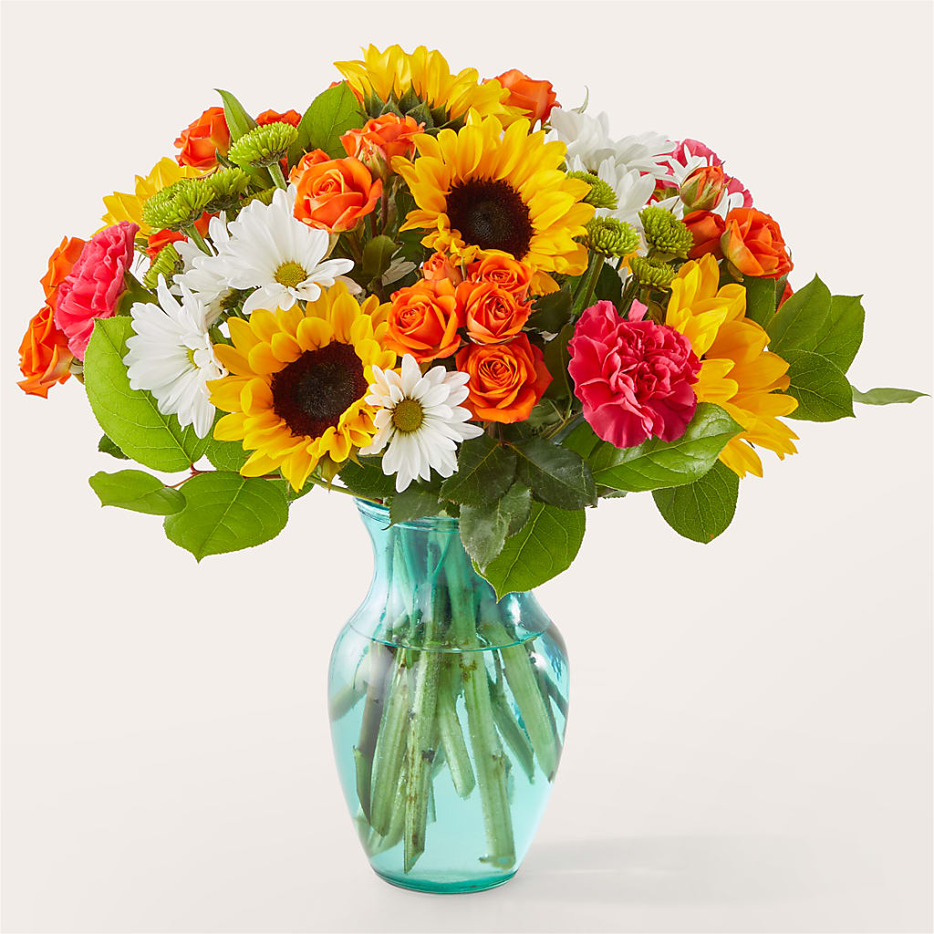Sun-drenched Blooms Bouquet – Rose Girls, Whittier CA