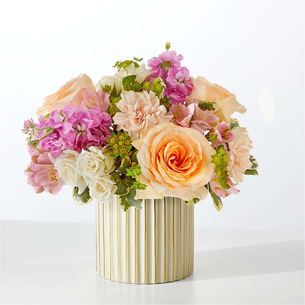 Paradise Bouquet with Ivory Vase – Rose Girls, Whittier CA