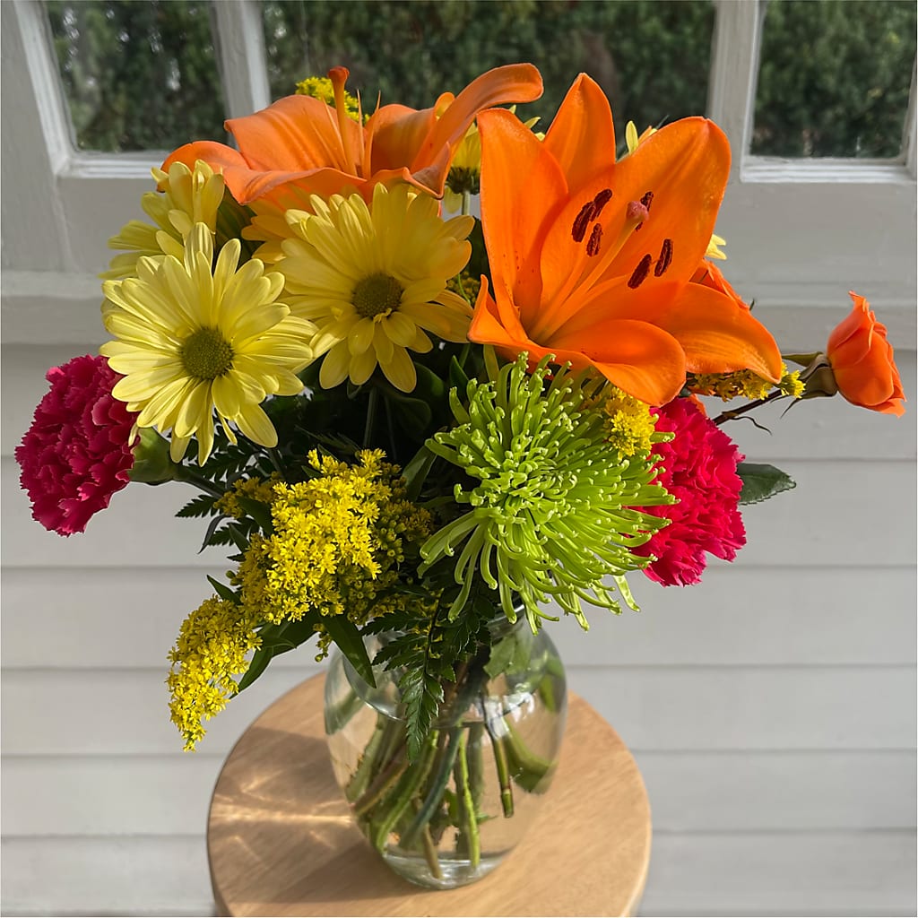 Bold & Bright – A Florist Original –  Rose Girls, Whittier CA