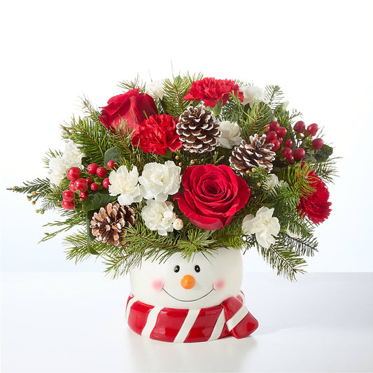 Jolly Snowman Bouquet –  Rose Girls, Whittier CA