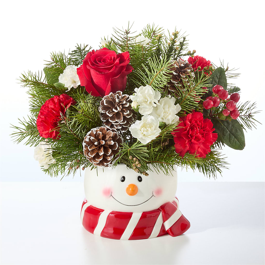 Jolly Snowman Bouquet –  Rose Girls, Whittier CA