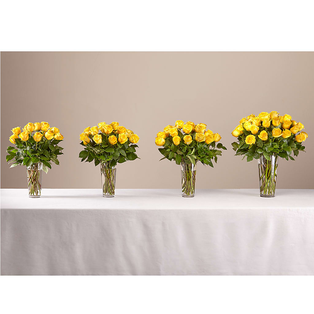 Long Stem Yellow Rose Bouquet –  Rose Girls, Whittier CA