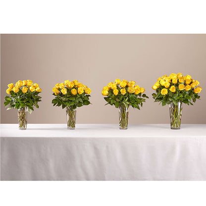 Long Stem Yellow Rose Bouquet –  Rose Girls, Whittier CA