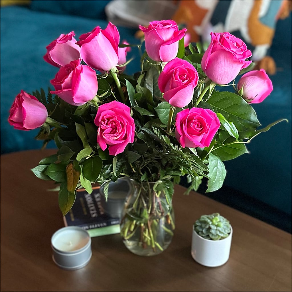 Long Stem Pink Rose Bouquet –  Rose Girls, Whittier CA