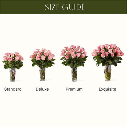 Long Stem Pink Rose Bouquet –  Rose Girls, Whittier CA