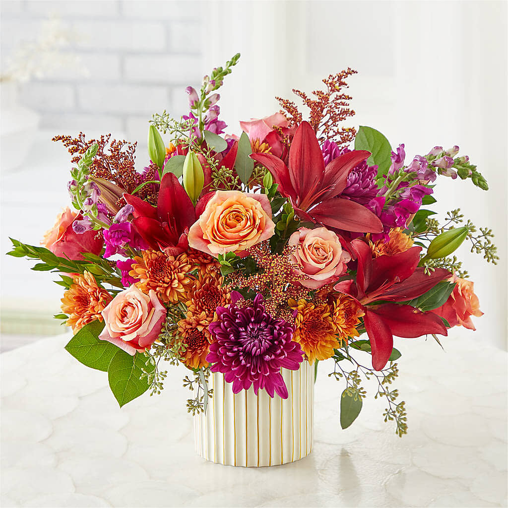 Burgundy Landscape Bouquet –  Rose Girls, Whittier CA