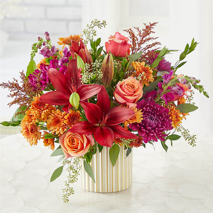 Burgundy Landscape Bouquet –  Rose Girls, Whittier CA
