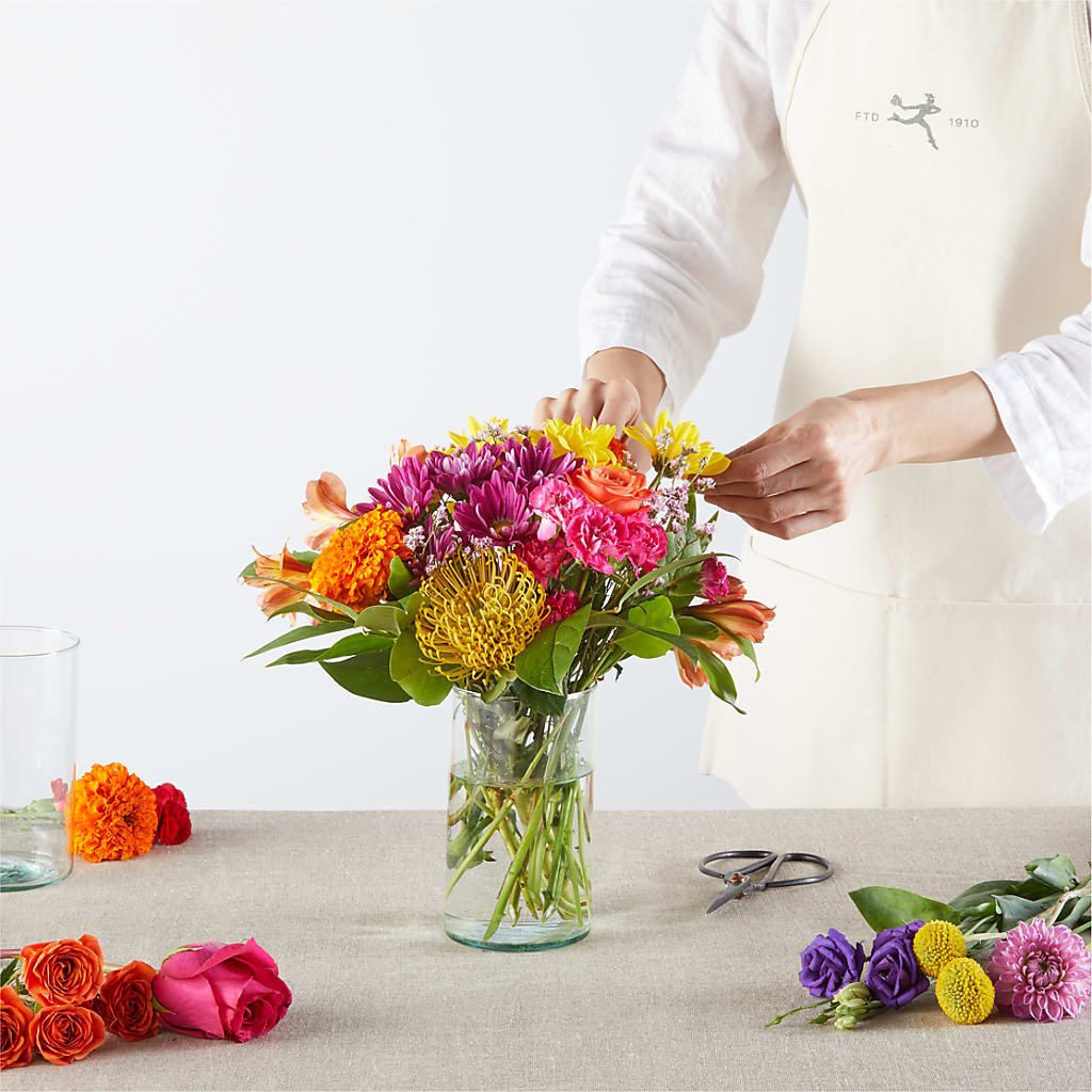 Feast of Color – A Florist Original –  Rose Girls, Whittier CA