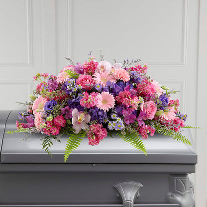 Glorious Garden Casket Spray –  Rose Girls, Whittier CA