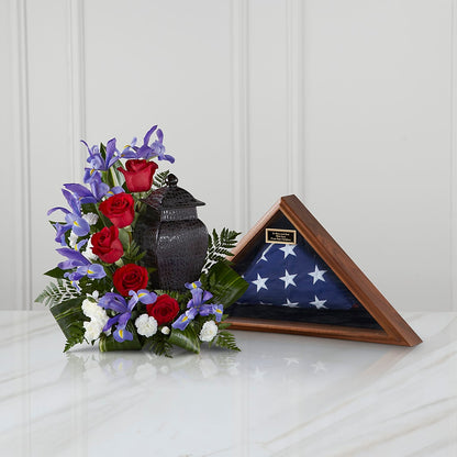 Patriotic Tribute Arrangement –  Rose Girls, Whittier CA