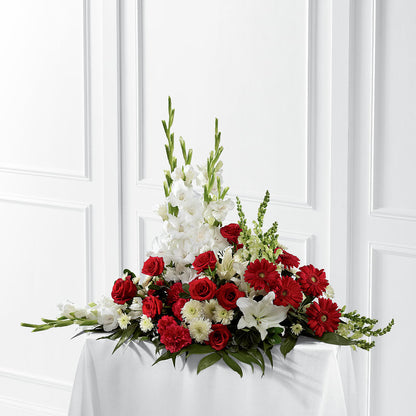 Crimson & White Arrangement –  Rose Girls, Whittier CA