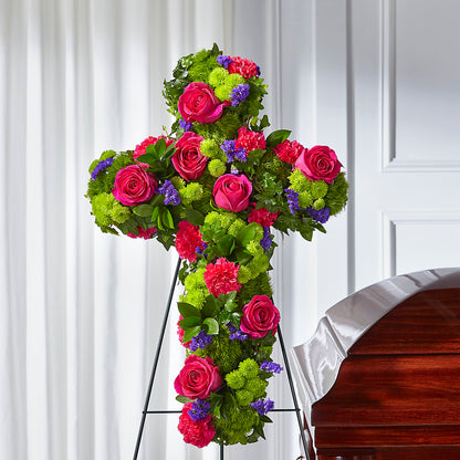 Tribute Rose Floral Cross –  Rose Girls, Whittier CA