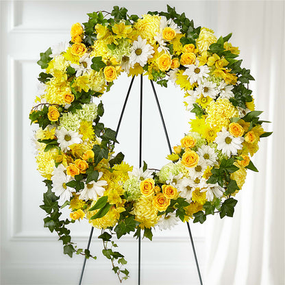 Golden Remembrance Wreath –  Rose Girls, Whittier CA