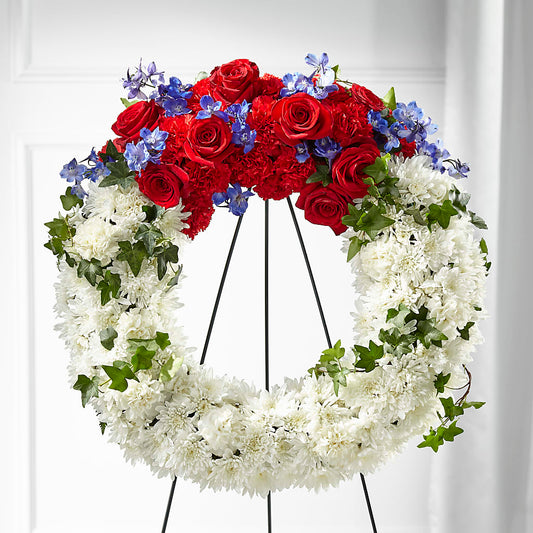 Patriotic Passion Wreath –  Rose Girls, Whittier CA