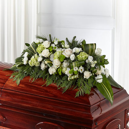 Hopeful Gesture Casket Spray –  Rose Girls, Whittier CA
