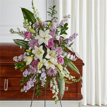 Grateful Hearts Standing Spray –  Rose Girls, Whittier CA