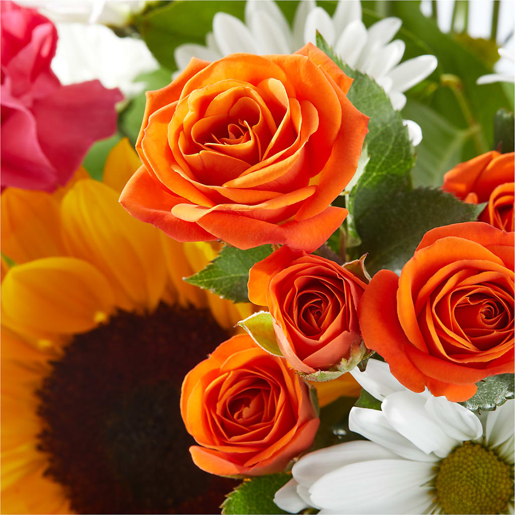 Sun-drenched Blooms Bouquet –  Rose Girls, Whittier CA