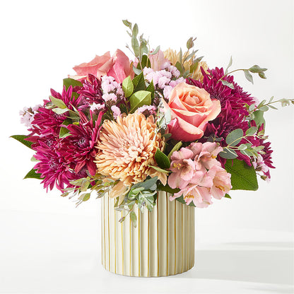 Berry Cobbler Bouquet with Ivory Vase –  Rose Girls, Whittier CA