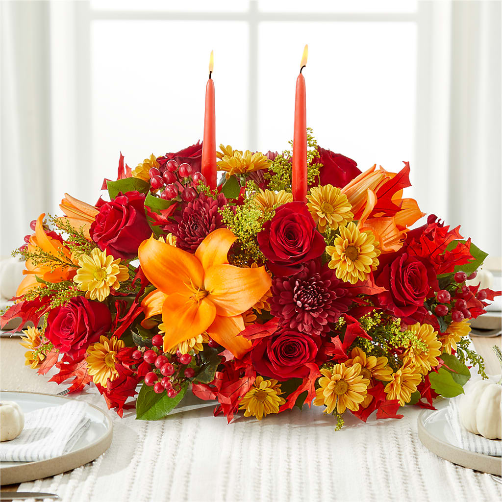 Autumn's Embrace Centerpiece –  Rose Girls, Whittier CA