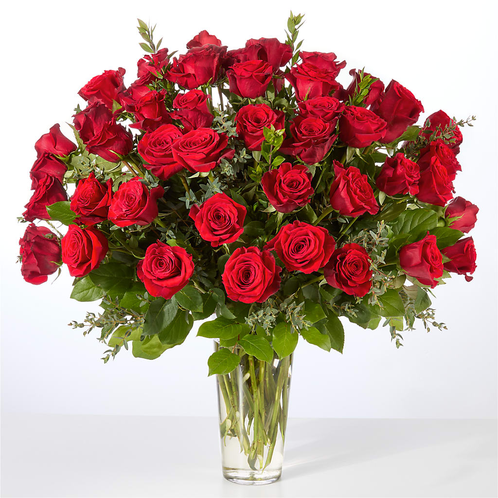 Forever Yours Fifty Stem Red Rose Bouquet –  Rose Girls, Whittier CA